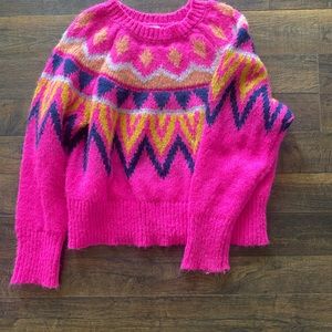 Pink Aztec sweater
